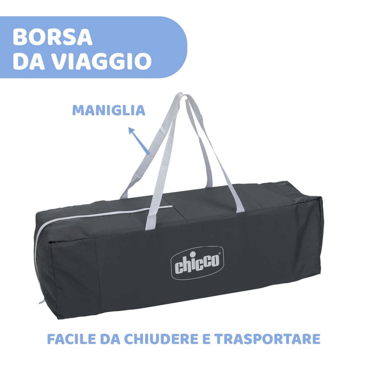 Lettino da viaggio/campeggio Chicco Good Night - Ricondizionato -