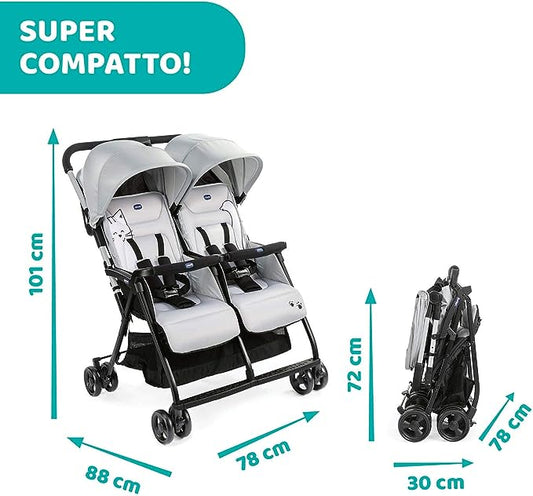 Passeggino gemellare/fratellare Chicco Holalà - Ricondizionato