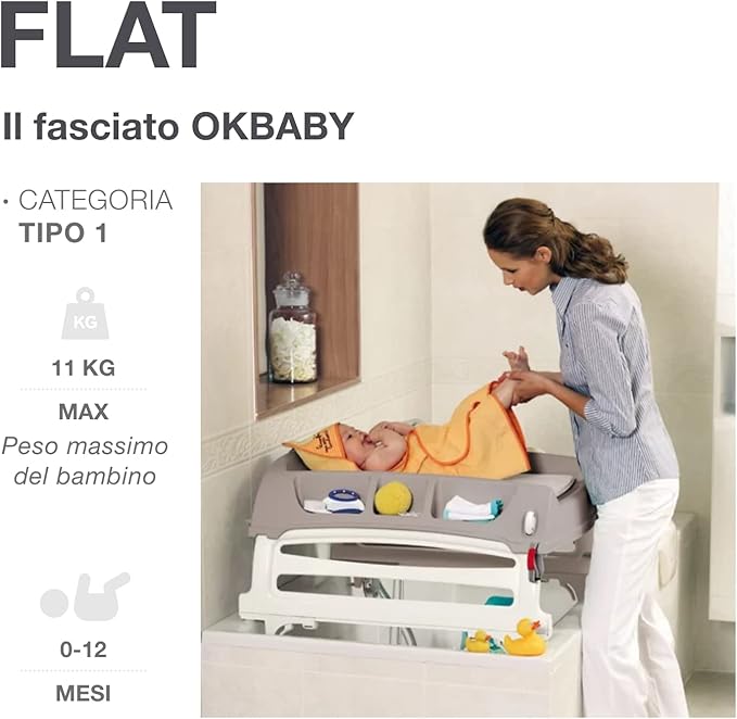 Fascitoio Ok baby flat - bianco - Ricondizionato -