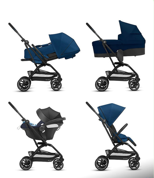 Trio Cybex Eezy S Twist+2 con Cloud G + Base auto - Navy Blu - Ricondizionato